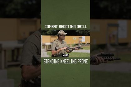 Combat Shooting Drill: Standing Kneeling Prone #specialforces #shorts #military