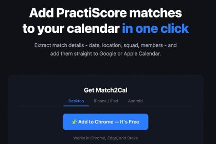 I Got Tired of Manually Adding USPSA Matches to My Calendar, So I Built Match2Cal — and It’s Free