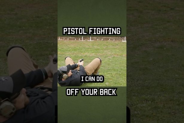 Green Beret Pistol Fighting Off Your Back #shorts #military #specialforces