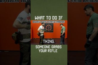 What to do if someone grabs your rifle! #shorts #selfdefense #rifle #military #lawenforcement