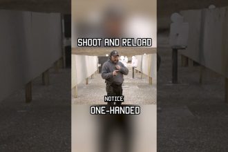 Shoot and reload ONE-HANDED #shorts #tips #military