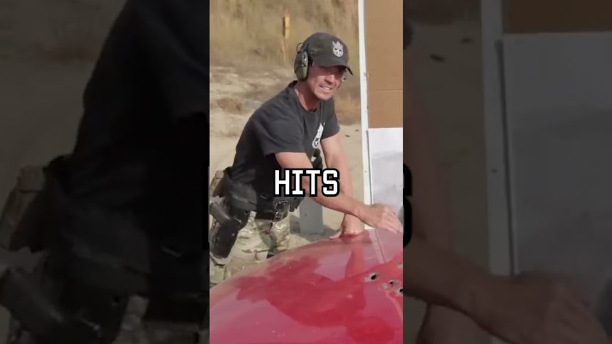 Ever wonder how bullets bounce off cars? #shorts #car #military #selfdefense