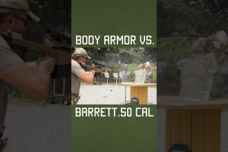 Body Armor vs. Barrett .50 Cal #shorts #military