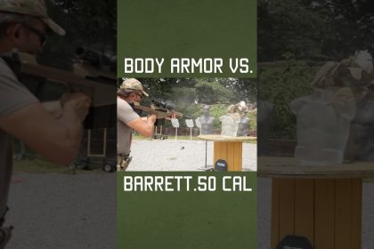 Body Armor vs. Barrett .50 Cal #shorts #military
