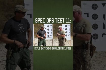 Spec Ops Test 11: Rifle Switching Shoulders El Prez #shorts #military #army #lawenforcement