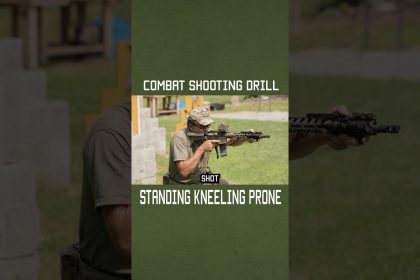 Combat Shooting Drill: Standing Kneeling Prone #shorts #specialforces #greenberet