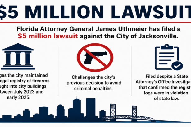  Million Penalty: AG Takes Jacksonville To Court Over Secret Gun Registry