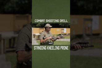 Combat Shooting Drill: Standing Kneeling Prone #shorts #specialforces #military #army