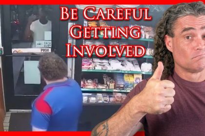 Clerk Steps In To Protect Defenseless Woman From Madman | Active Self Protection