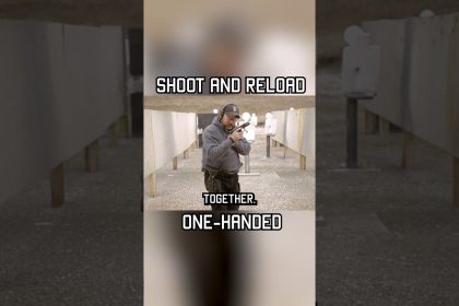 Shoot and Reload One-Handed #shorts #military #tips
