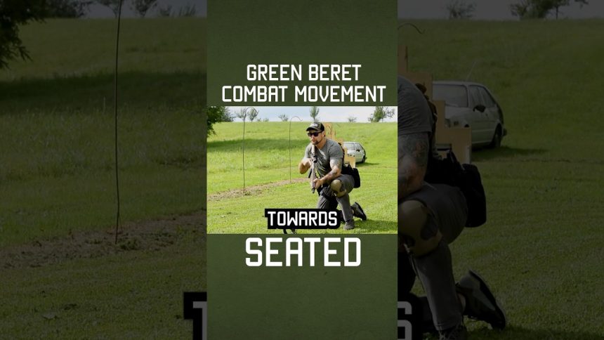 Green Beret Combat Movement: Seated #shorts #selfdefense #specialforces