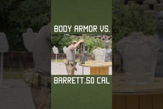 Body Armor vs. Barrett .50 Cal #shorts #cool #barrett #sniper #military