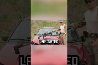 How military snipers shoot into car windshields! #shorts #cars #military