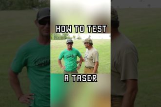 How To Test A Taser #shorts #funny #taser #military