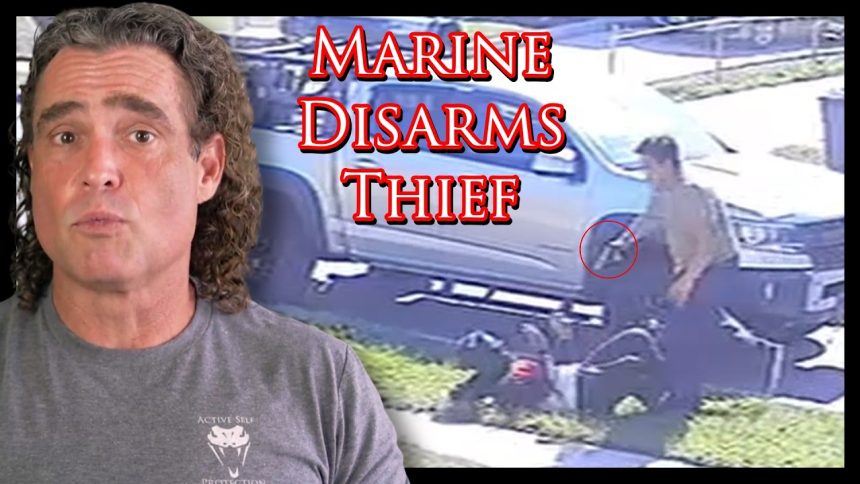 Marine WRECKS Armed Robber | Active Self Protection
