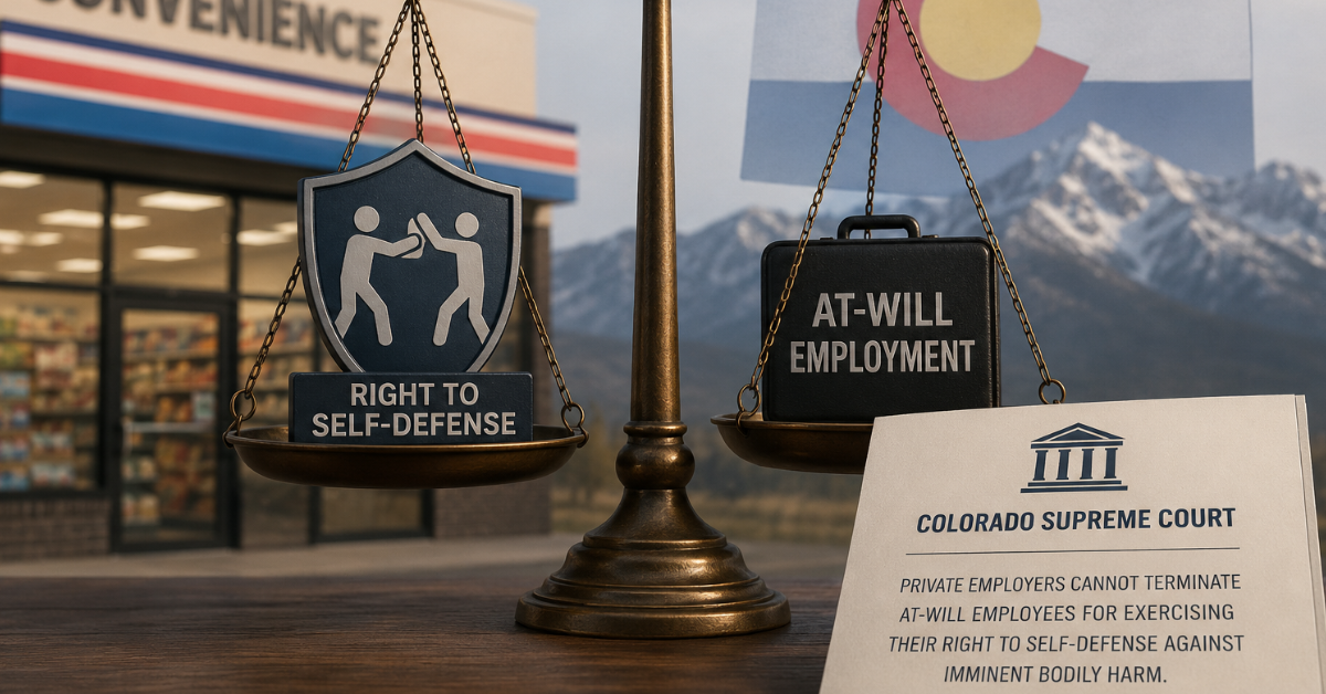 The Right To Fight Back: Colorado Supreme Court Rules Private Employers Can’t Fire Workers For Self-Defense