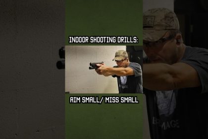 Indoor Shooting Drills you should try: Aim Small, Miss Small #shorts #drill #military #training