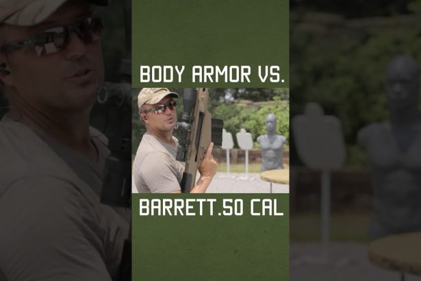 Body Armor vs. Barrett .50 Cal #shorts #sniper #military