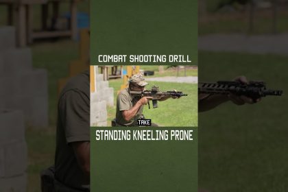 Combat Shooting Drill: Standing, Kneeling, Prone #tips #shorts #youtubeshorts #military #reload
