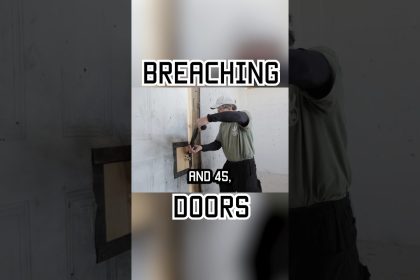 Breaching Doors with a Shotgun #shorts #tips #howto #military #shotgun