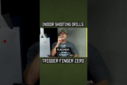 Indoor Shooting Drill: Trigger Finger Zero #shorts #training #military #youtubeshorts