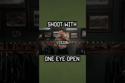 Why you should shoot with one eye open! #shorts #tips #military