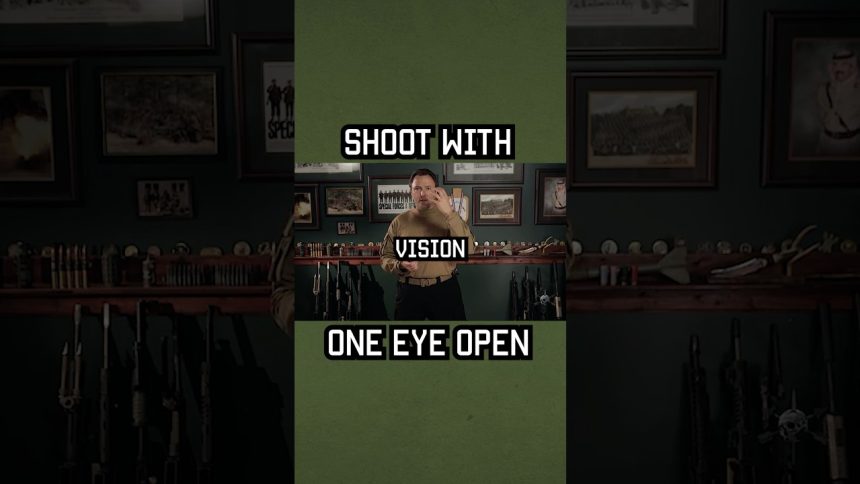 Why you should shoot with one eye open! #shorts #tips #military