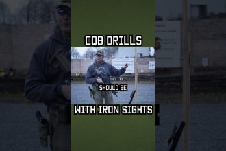 CQB Drills with Iron Sights #shorts #training #military