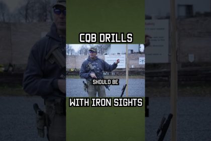 CQB Drills with Iron Sights #shorts #training #military