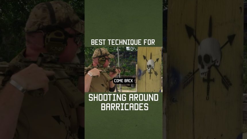 A tip for shooting around barricades #militaryeverything #airsoft #tips #training