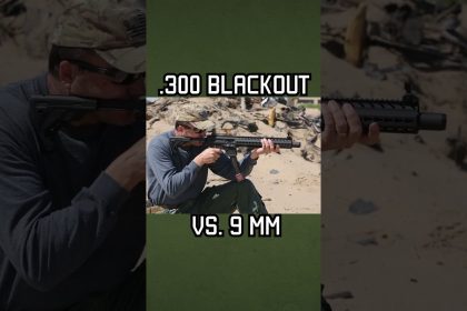 300 BLACKOUT VS 9mm Ballistic Test #shorts # #militaryeverything