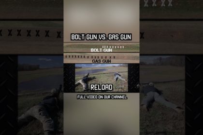 BOLT GUN vs. GAS GUn #shorts # #militaryeverything #test