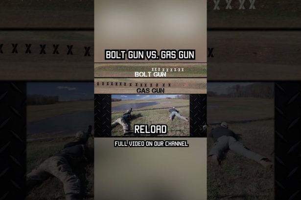 BOLT GUN vs. GAS GUn #shorts # #militaryeverything #test