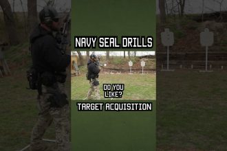 NAVY SEAL RIFLE DRILL: TARGET ACQUISITION #shorts #navyseal # #militaryeverything