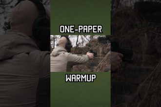 How To Do The ONE PAPER WARMUP #military  #army #training #shorts