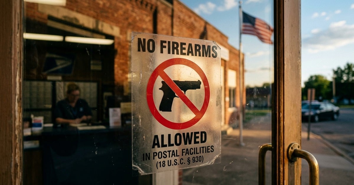 Justice Department Says You Can Carry for Self-Defense in a Post Office, and the Postal Service Ban Cannot Be Enforced