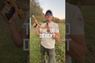 GOLD DESERT EAGLE ‼️#deserteagle #50cal #shorts #tacticalrifleman