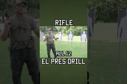 EL PRES RIFLE DRILL #shorts  #militaryeverything  #airsoft #training #army