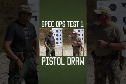 Special Ops Pistol Draw Test #specialforces #military  #militaryeverything  #tips  #training