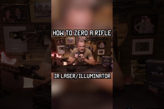 How to Zero a Rifle IR Laser/Illuminator #military #militaryeverything #longrange #reddotsight