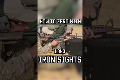 HOW TO ZERO WITH IRON SIGHTS  #military #militaryeverything #army #tips #training