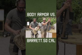 Body Armor vs. Barrett .50 Cal #military #sniper #selfdefense #howto #test