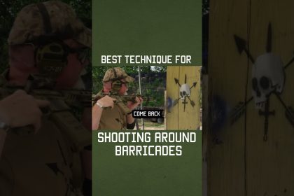The Best Technique for shooting around BARRICADES #tips #shorts #training