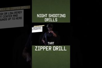 How To Do The “Zipper Drill” AT NIGHT #training #military #lawenforcement #shorts  #tips
