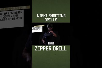 How To Do The “Zipper Drill” AT NIGHT #training #military #lawenforcement #shorts  #tips