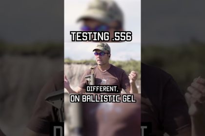 TESTING .556 ON BALLISTIC GEL #shorts #science #test #military #lawenforcement