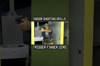 Indoor Shooting Drill: Trigger Finger Zero #training #shorts #military #lawenforcement #tactics