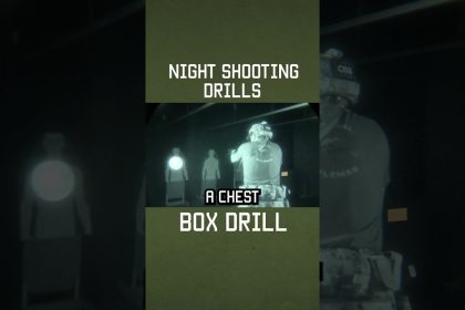 Night Shooting Drill: Box Drill #military #nightvision #shorts #gear #training