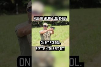 LONG RANGE PISTOL WITH RED DOT  #military #militaryeverything #tips #training