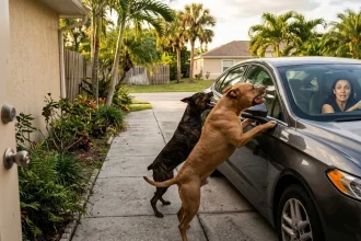Fort Pierce Man Shoots Charging Dog in His Own Driveway After Two Loose Dogs Trap His Wife in Her Car